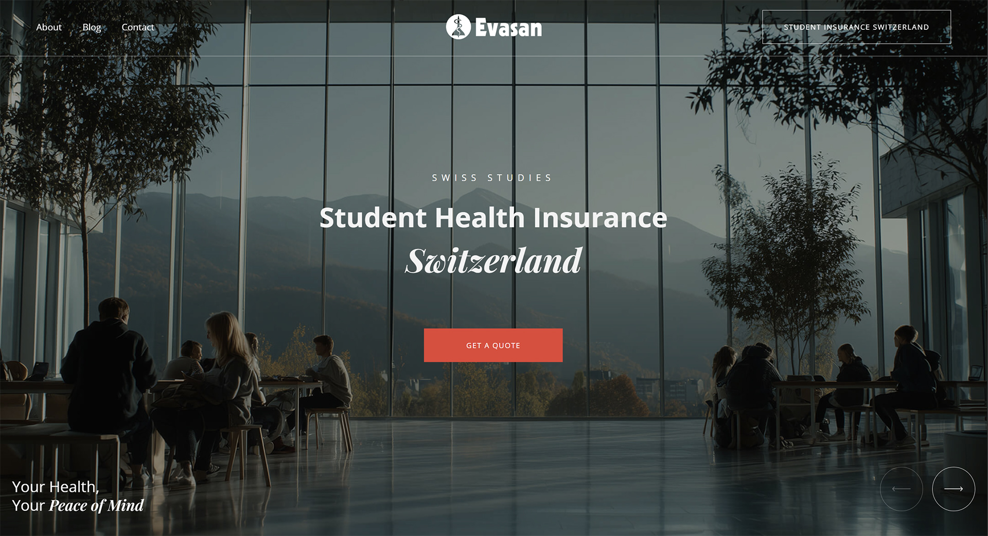 Evasan — Student Health Insurance Switzerland